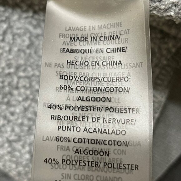 Betsey Johnson Leopard Print Graphic Sweatshirt Size L Large Grey Cropped - Picture 7 of 8